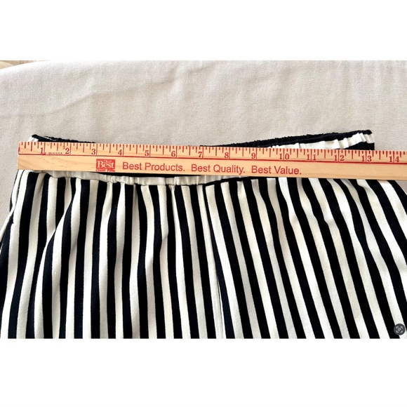 ALEMBIKA URBAN Black Striped Cotton Knit Balloon Pants - 1 (U.S. 6-8) - Picture 7 of 10